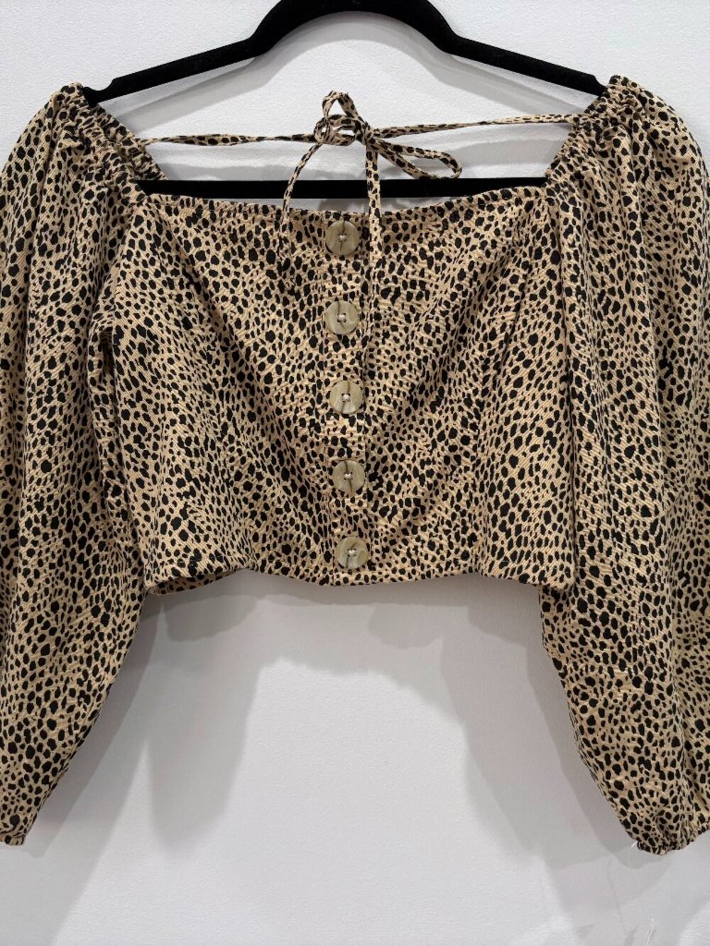 American Eagle Cheetah Print Crop Top